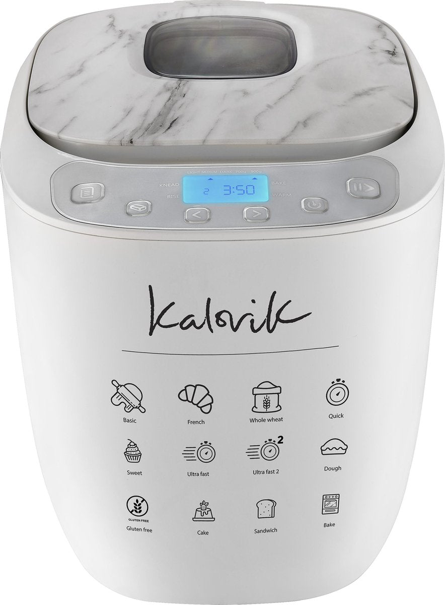 Team Kalorik TKG BBA 2000 - Broodbakmachine - 550W - Wit - 12 Bakprogramma's