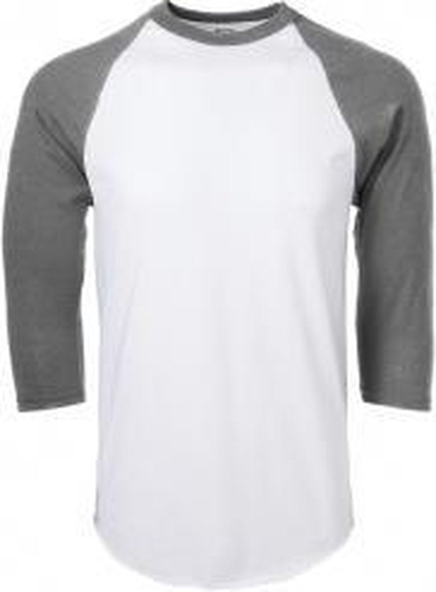 Soffe - Baseball Shirt - Honkbal - Raglan - ¾ Mouw - Volwassenen - Grijs - Small