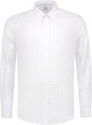 Dstrezzed Overhemd Print Vlinderstrik Wit (303244 - 100)