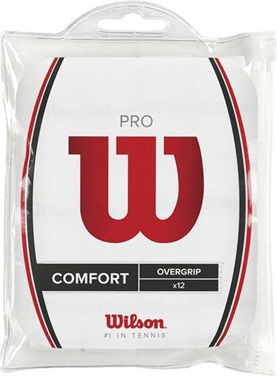 Wilson Pro Overgrip - wit - 12 stuks