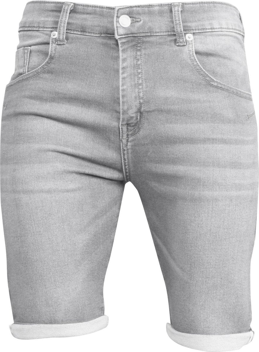 New Republic - Heren Shorts Jeans Short - Grijs - Maat XXL