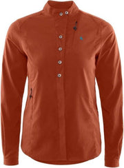 Klättermusen Outdoorblouse Tyr Dames Polyamide Roestbruin Mt Xl
