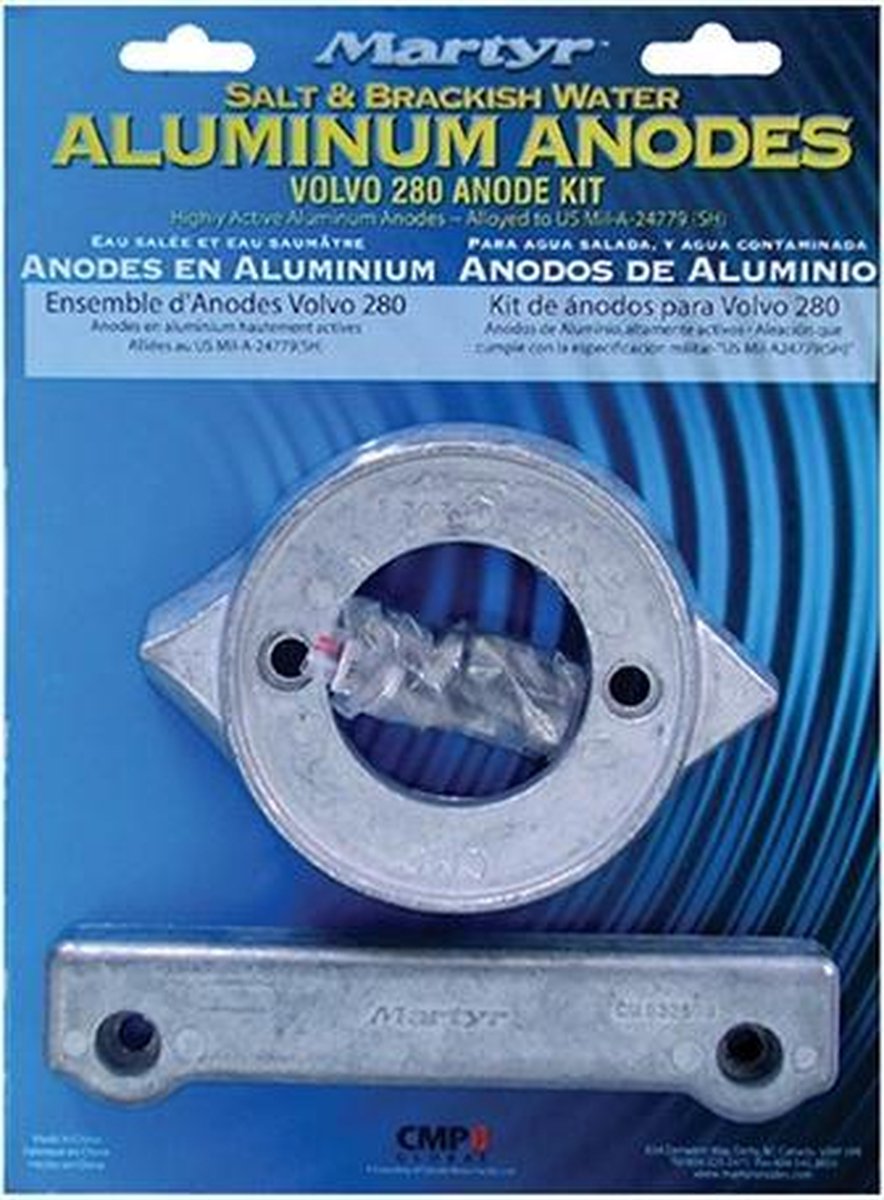 Volvo Penta Anode kit 280 SP Volvo aluminium (CM280KITA)