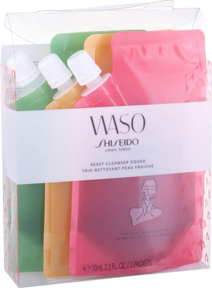 Shiseido - Waso Reset Cleanser Squad produkty detoksująco-myjące do twarzy 3x70ml