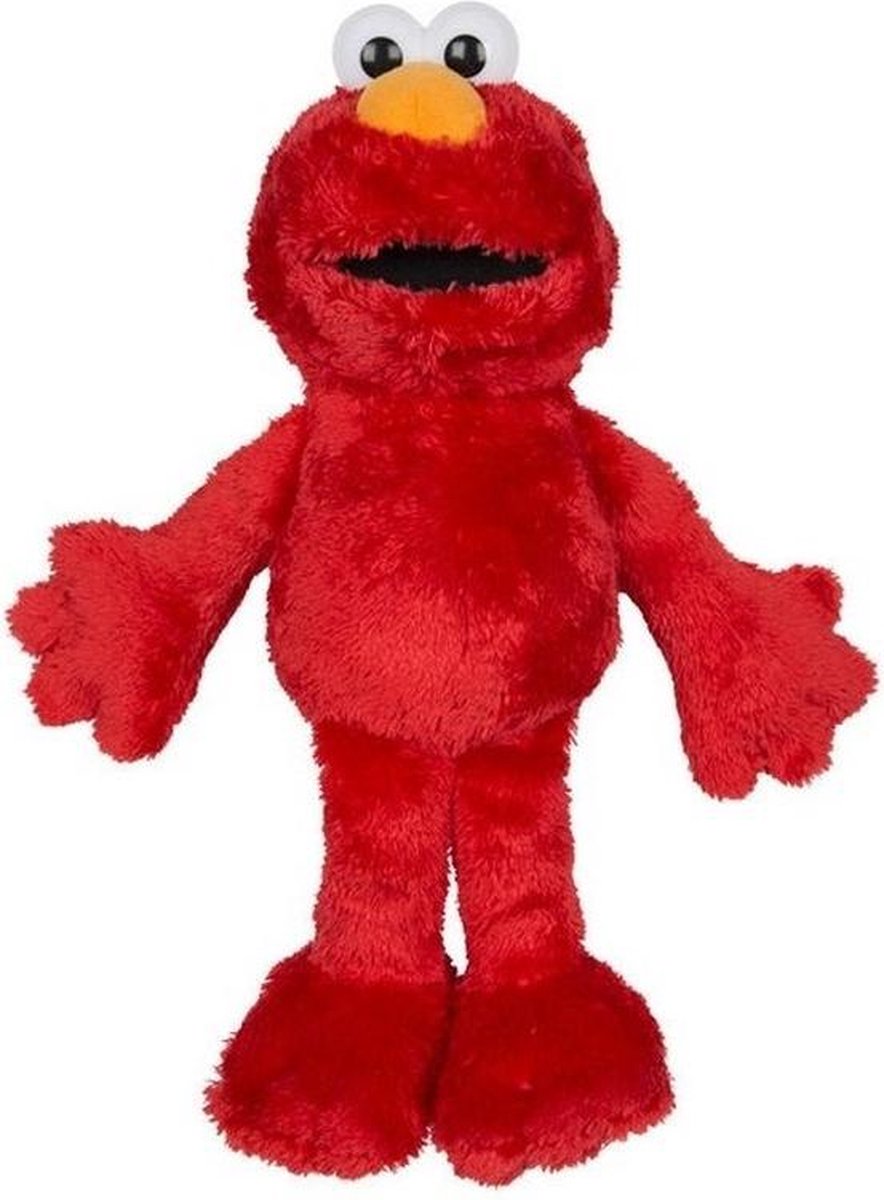 Rode pluche Elmo Sesamstraat knuffel/pop 38 cm - Bekend van TV cartoon knuffels poppen