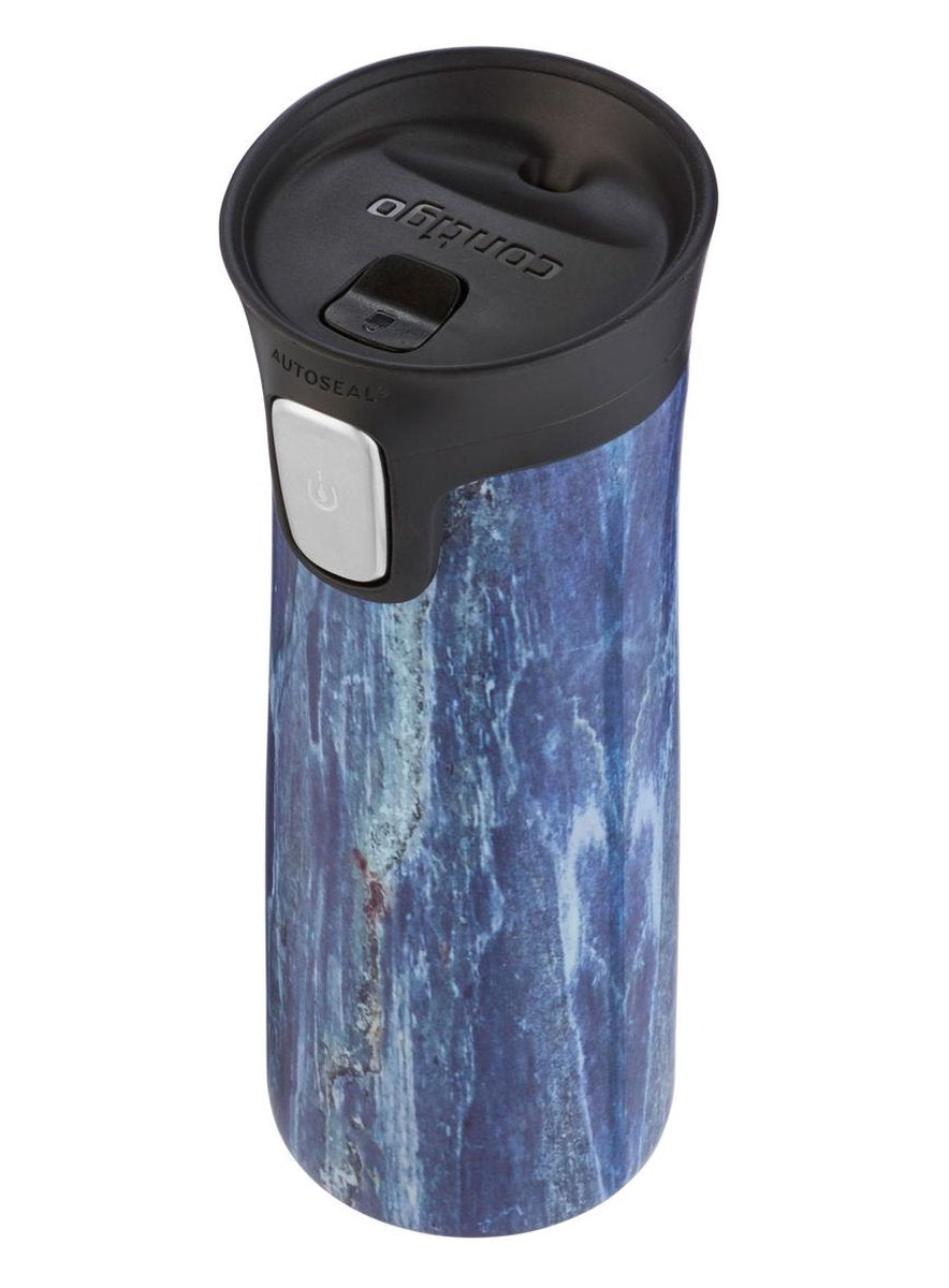Contigo Pinnacle drinkfles - Blue slate wood - 420ml