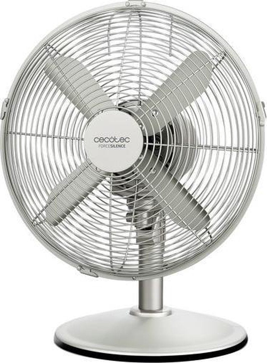 Cecotec Forcesilence 570 Steeldesk 45W - Tafelventilator - Chroom