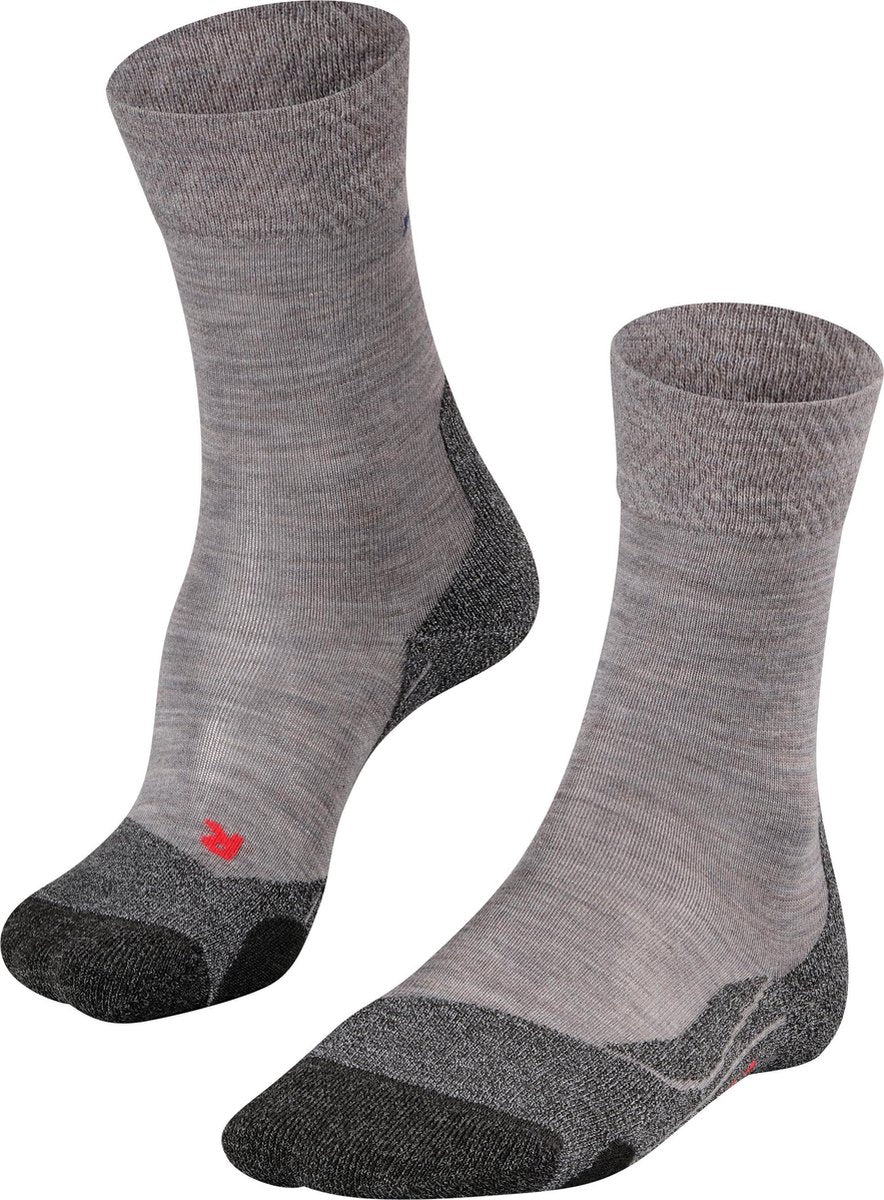 FALKE TK2 Melange Dames Wandelsokken - Grey Melange - Maat 39-40