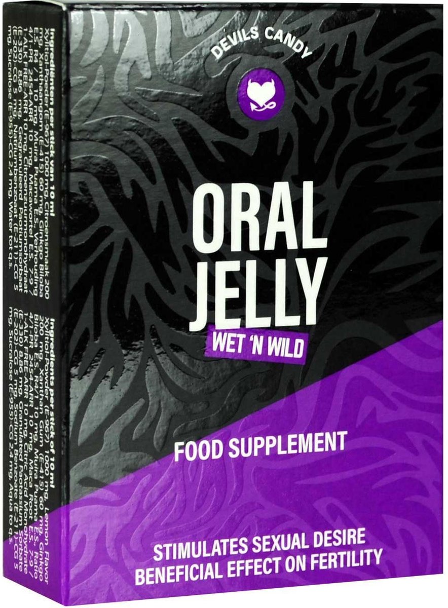 Devils Candy Oral Jelly - Libidostimulerend middel - Stimuleert het seksueel verlangen en heeft een gunstige invloed op de vruchtbaarheid