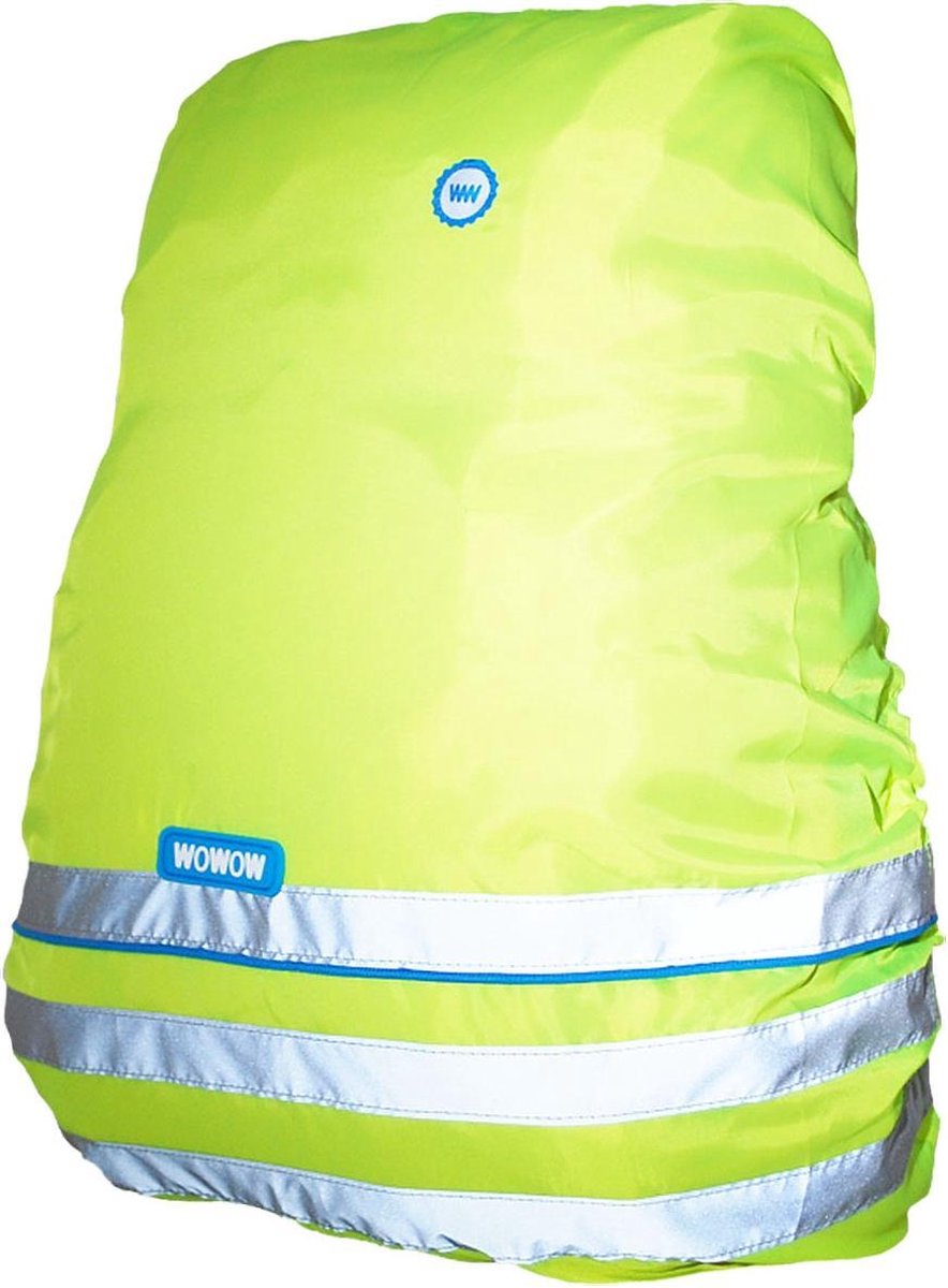 Wowow Regenhoes - Bag Cover Fun - rugzakhoes fluo geel
