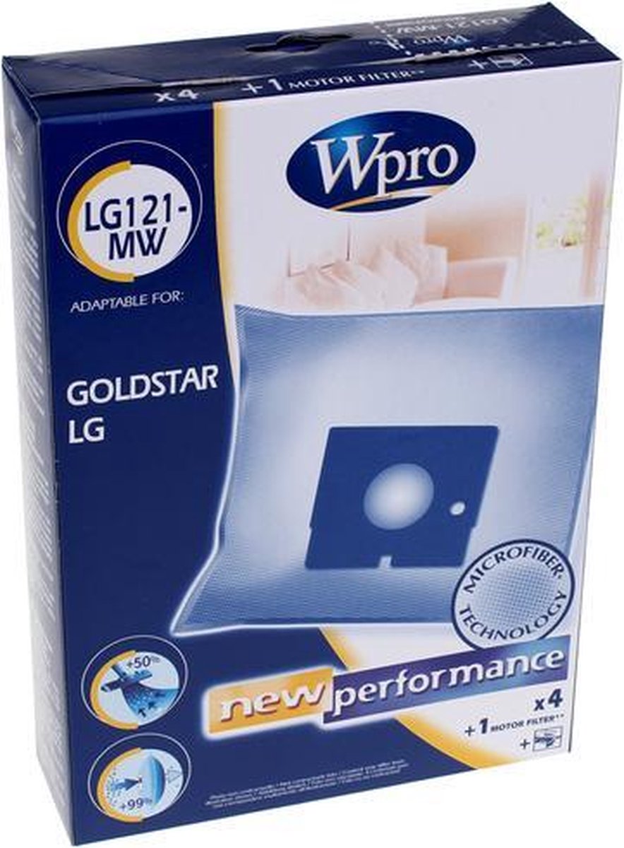 WPRO - LG / 4 Stuks + 1 Motorfilter + 1 Motorfilter - 480181700547