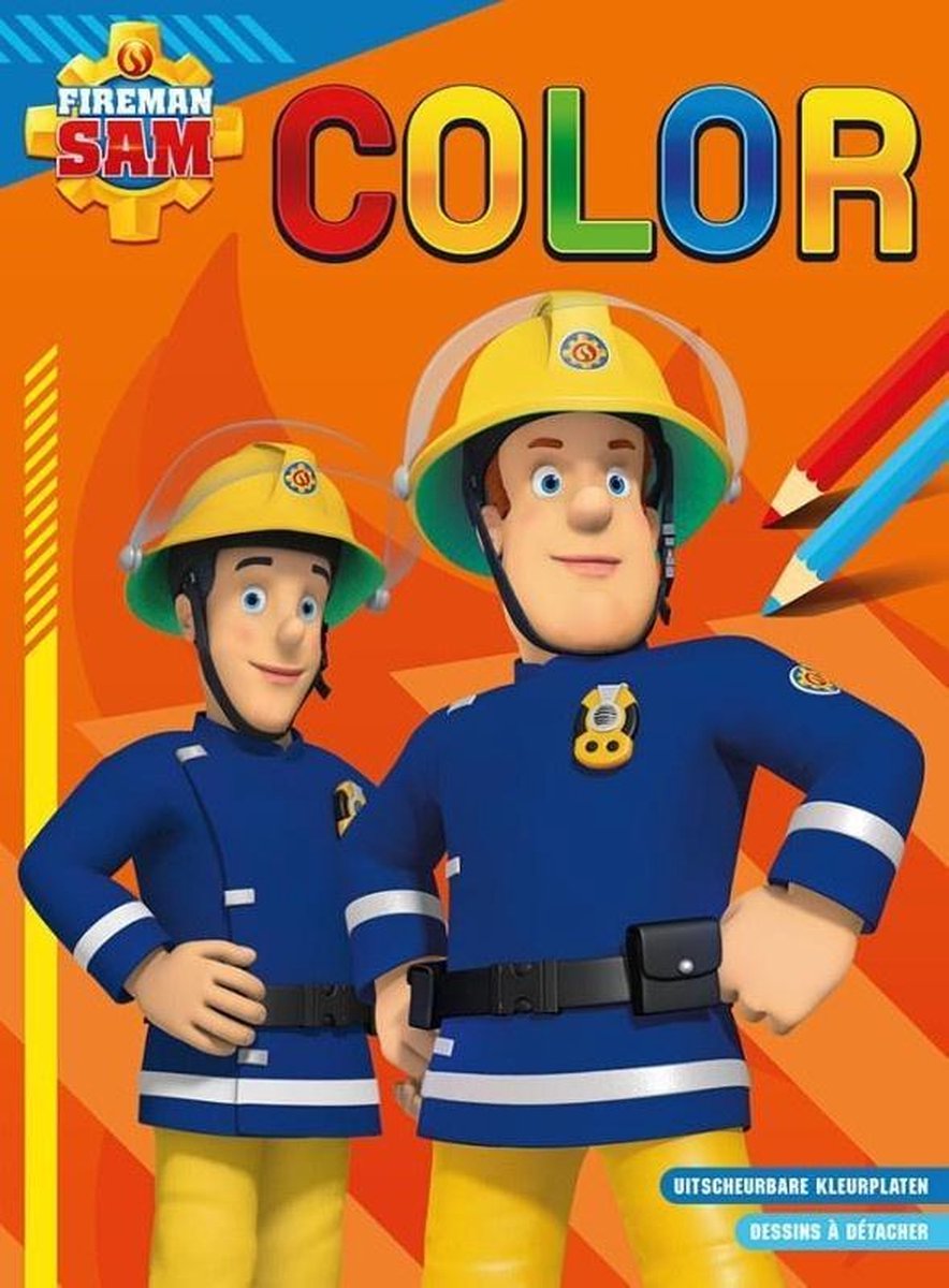 Deltas Kleurblok Brandweerman Sam Junior Oranje