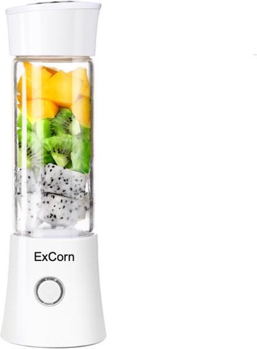ExCorn Smoothie C8 Maker – hoge snelheid – 480ml – Blender To Go – Draagbare Blender – Portable Blender – Draadloos – USB Oplaadbaar – Blender Smoothie – Mini Blender