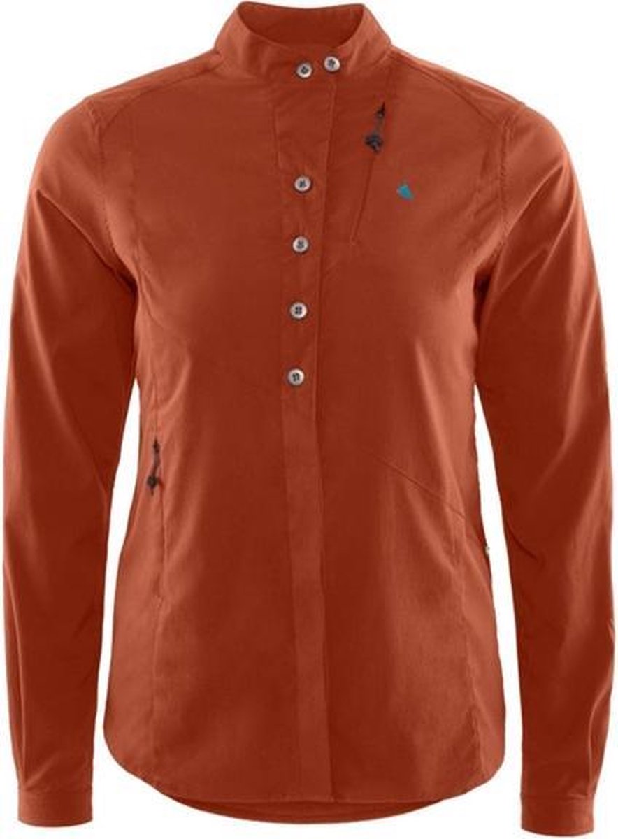 Klättermusen Outdoorblouse Tyr Dames Polyamide Roestbruin Mt L