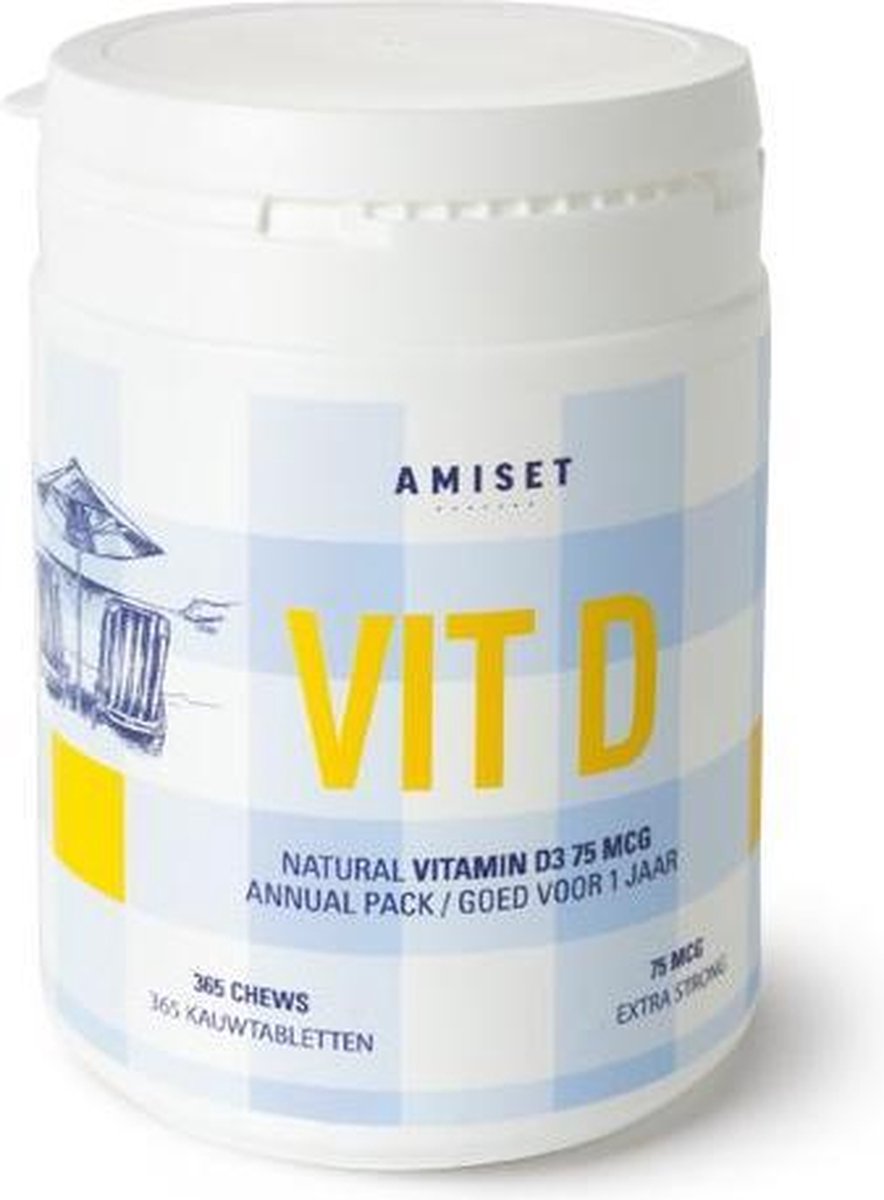 Amiset Vitamin D3 75 mcg 365 stuks