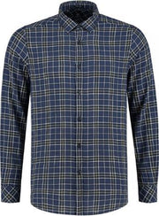 Dstrezzed Overhemd Herringbone Ruit Navy (303248 - 669)