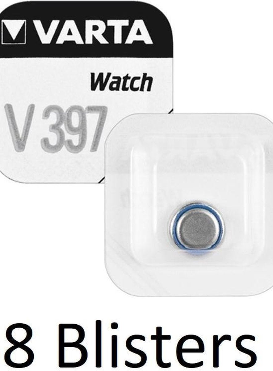 8 stuk (8 blisters a 1 st) Varta SR726 SW/SR59 SW/V397  Single-use battery Zilver-oxide 1