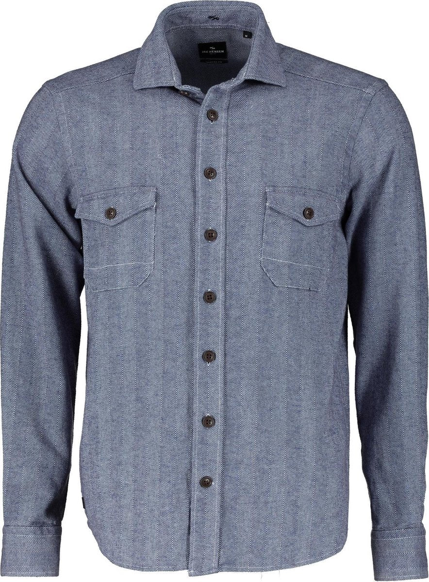Jac Hensen Overhemd - Modern Fit - Blauw - 6XL Grote Maten