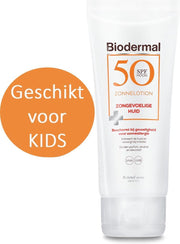Biodermal Zonnelotion Gevoelige Huid - zonnebrand voor de gevoelige huid - Spf 50 - 100 ml - ook geschikt voor kinderen