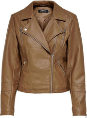 Onlgemma Faux Leather Biker Otw Noos 15153079 Cognac