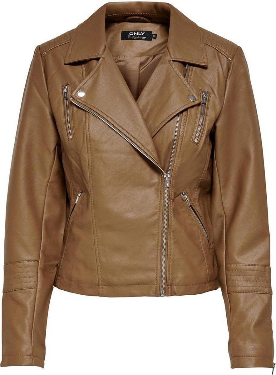 Onlgemma Faux Leather Biker Otw Noos 15153079 Cognac