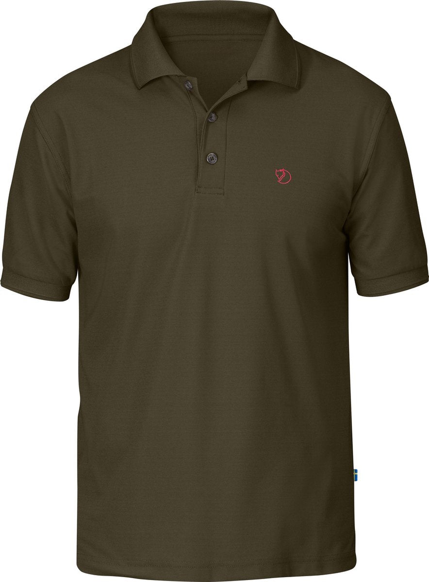 Fjallraven Crowley Pique Shirt Heren - Dark Olive - M