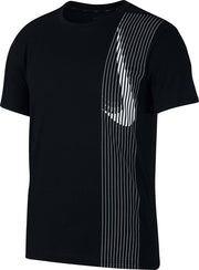 Nike M Nk Dry Top Ss Lv Sportshirt Heren - Black/Black/(White)