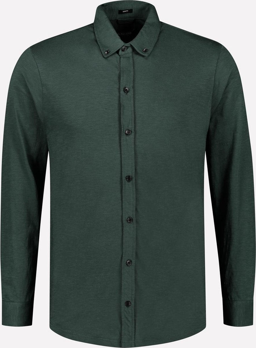 Dstrezzed Overhemd Slub Jersey Groen (303382 - 513)