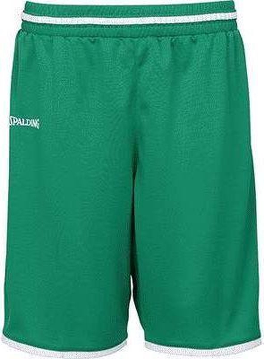 Spalding Move Shorts Heren - Groen / Wit - maat XXL