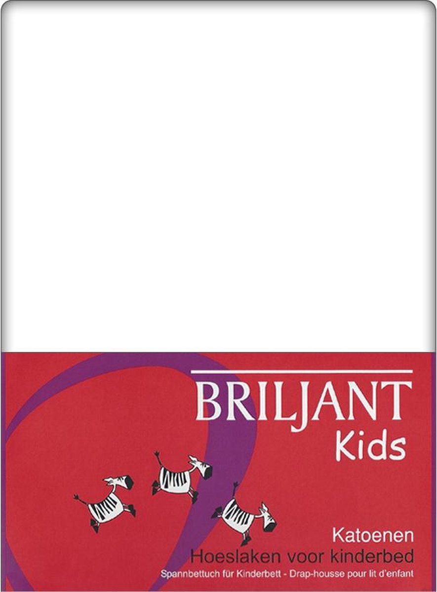 Briljant Hoeslaken Wit 40x80cm (katoen)
