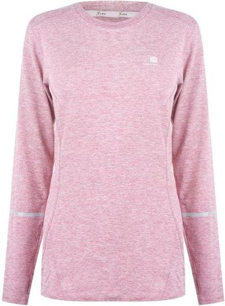 Karrimor - X-Lite MI Lange Mouw Hardloopshirt - Dames - Lichtroze - S