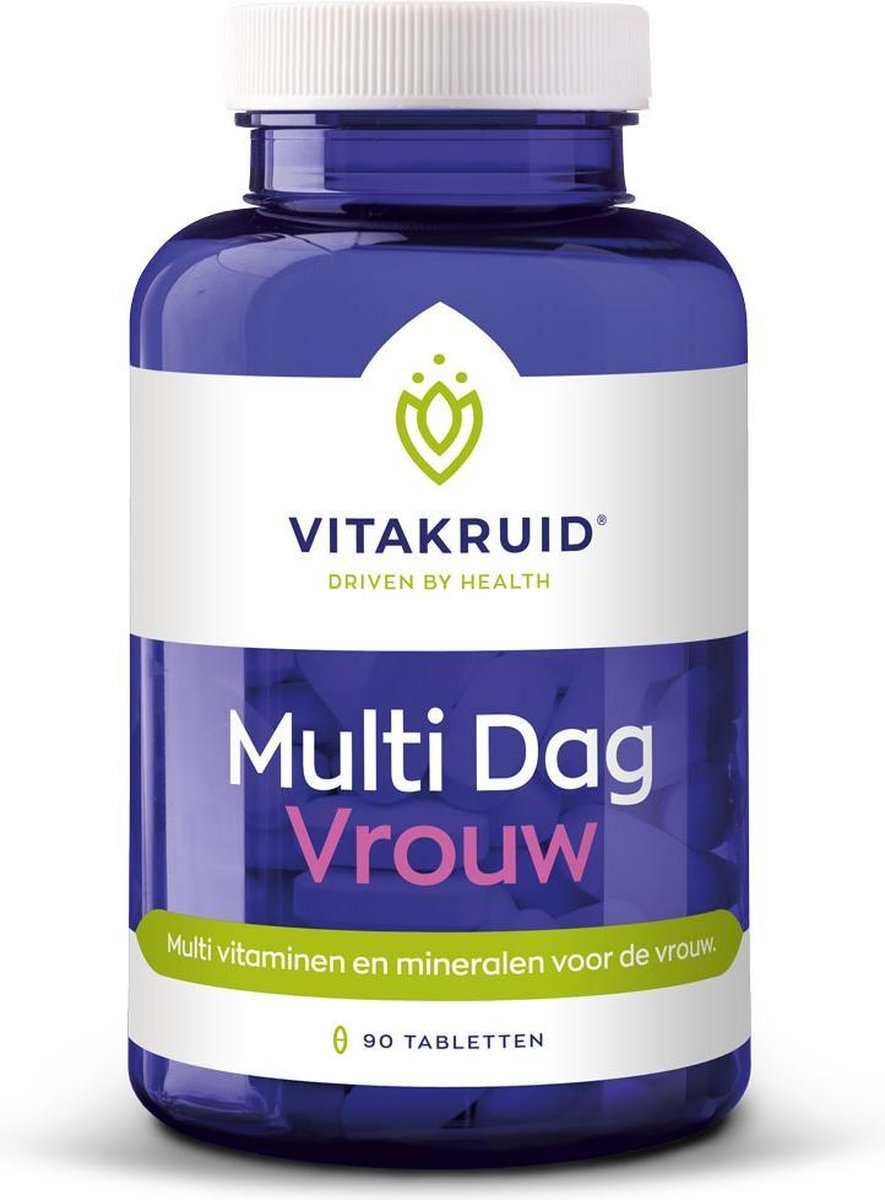 Vitakruid Multi Dag vrouw Voedingssupplement - 90 tabletten