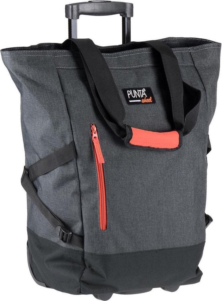 Fabrizio - Punta - shoppingtrolley - boodschappenkar D.grijs/bruin