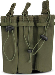 101Inc Molle pouch Sidearm 3 Mag. B groen