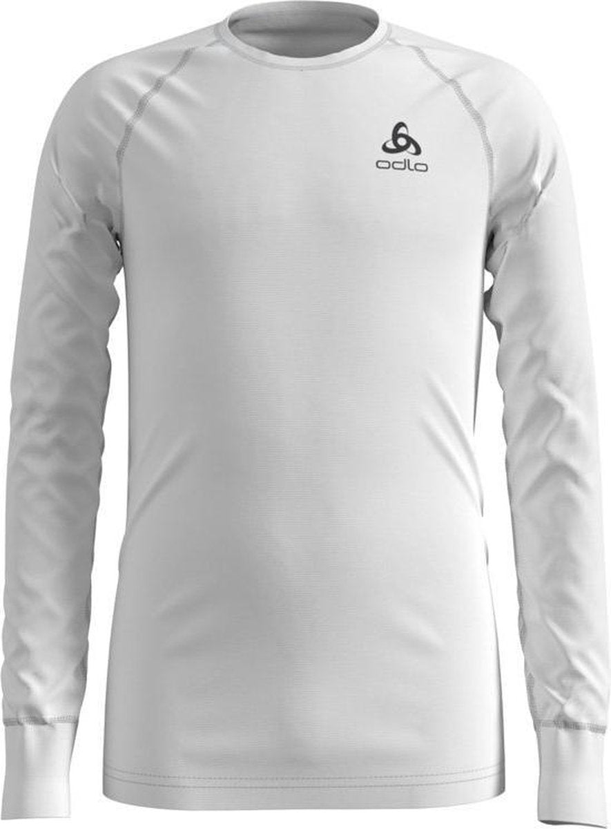 Odlo Bl Top Crew Neck L/S Active Warm Kinderen Thermoshirt - White - Maat 152