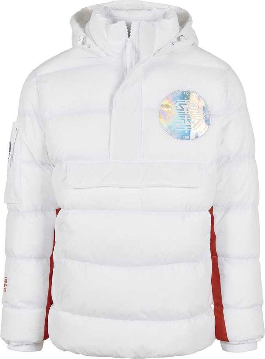 Cayler & Sons Gewatteerd jack -XL- Mission Control Half Zip Wit