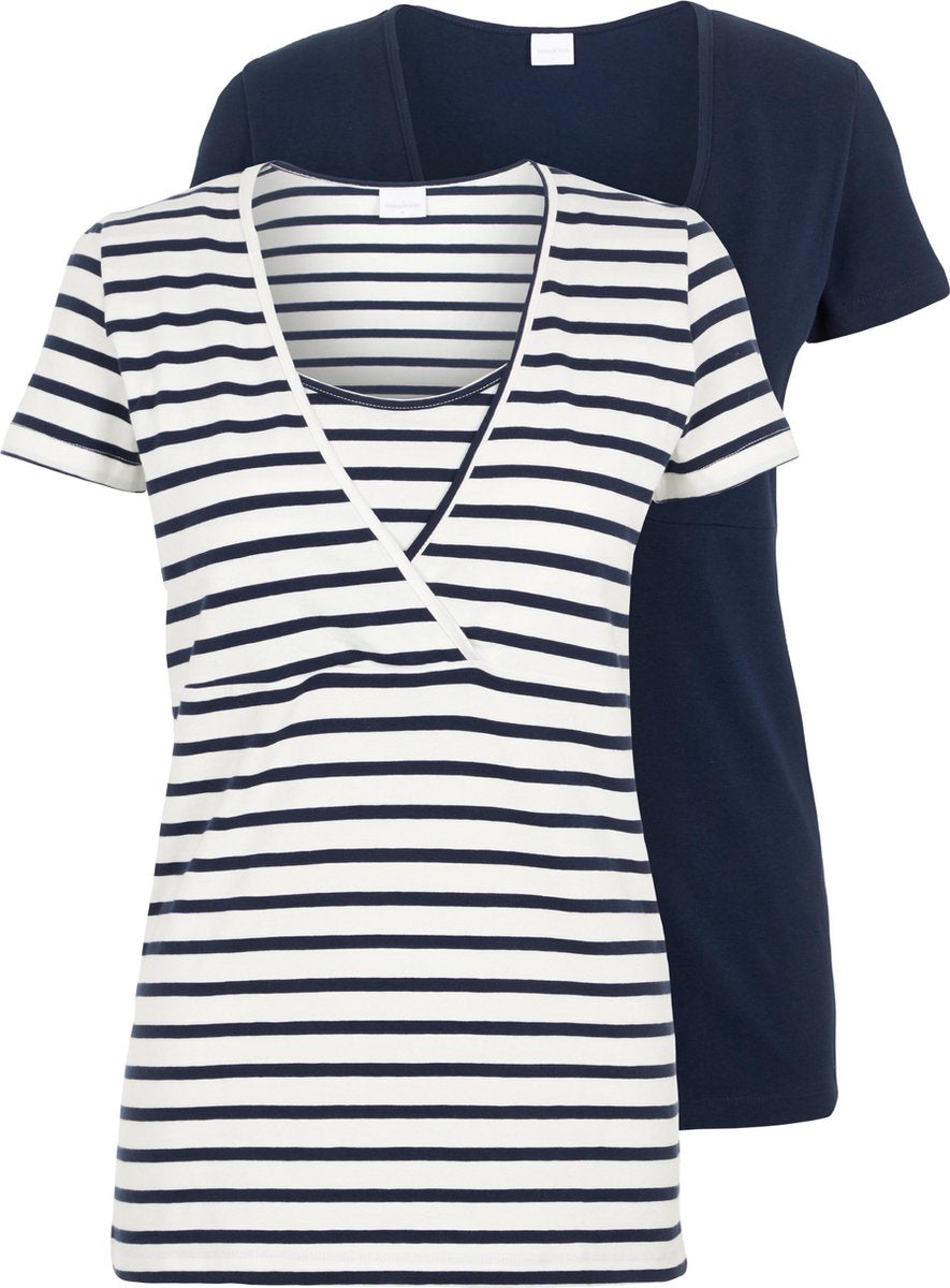 Mamalicious Tess 2P ZwangerschapsT-shirt - Maat L