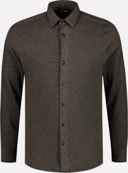 Dstrezzed Overhemd - Slim Fit - Bruin - L