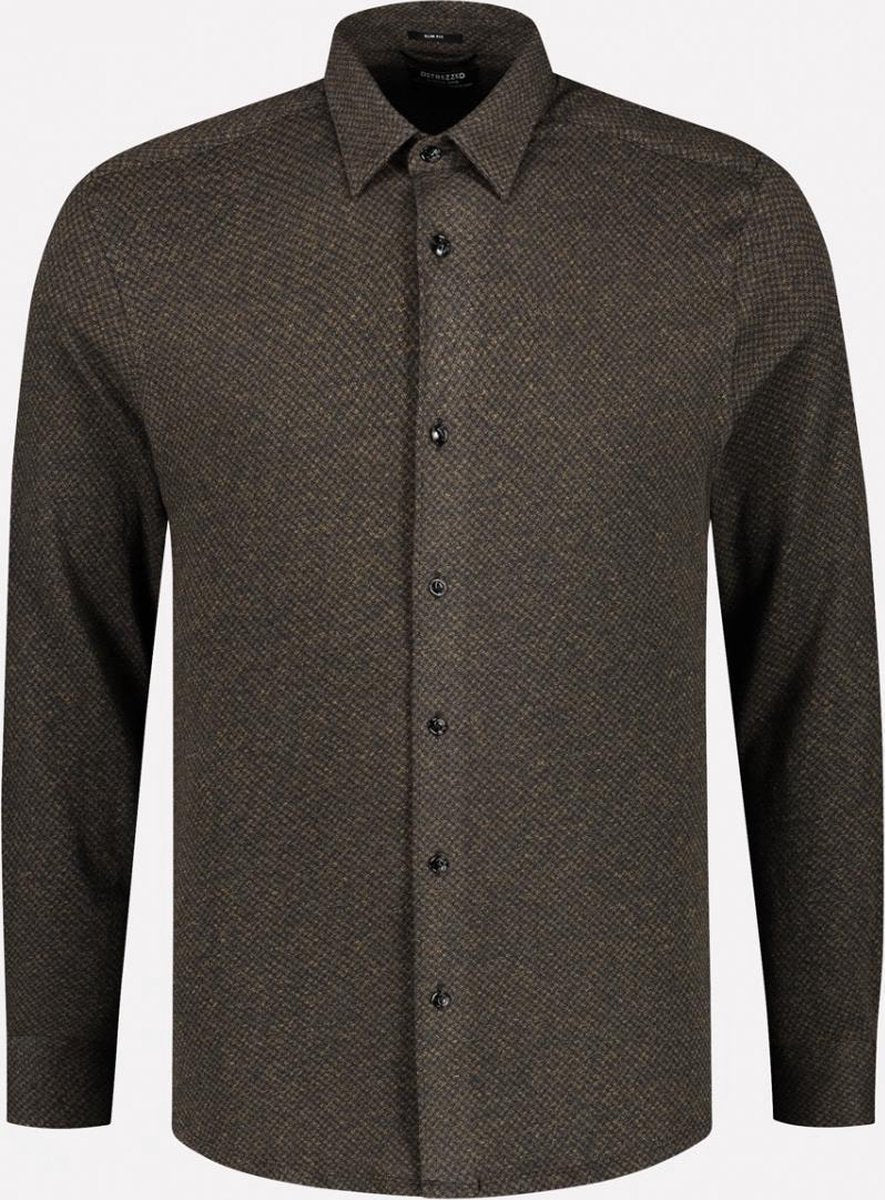 Dstrezzed Overhemd - Slim Fit - Bruin - L