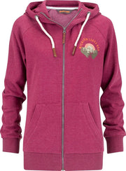 Daisy Dames Fleece Vest - Berry