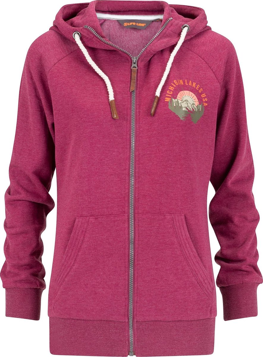 Daisy Dames Fleece Vest - Berry