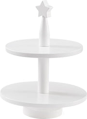 Kid's Concept Houten Taartplateau Ster 23 Cm Wit