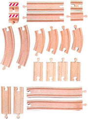 Planet Happy houten trein rails 20 delig set