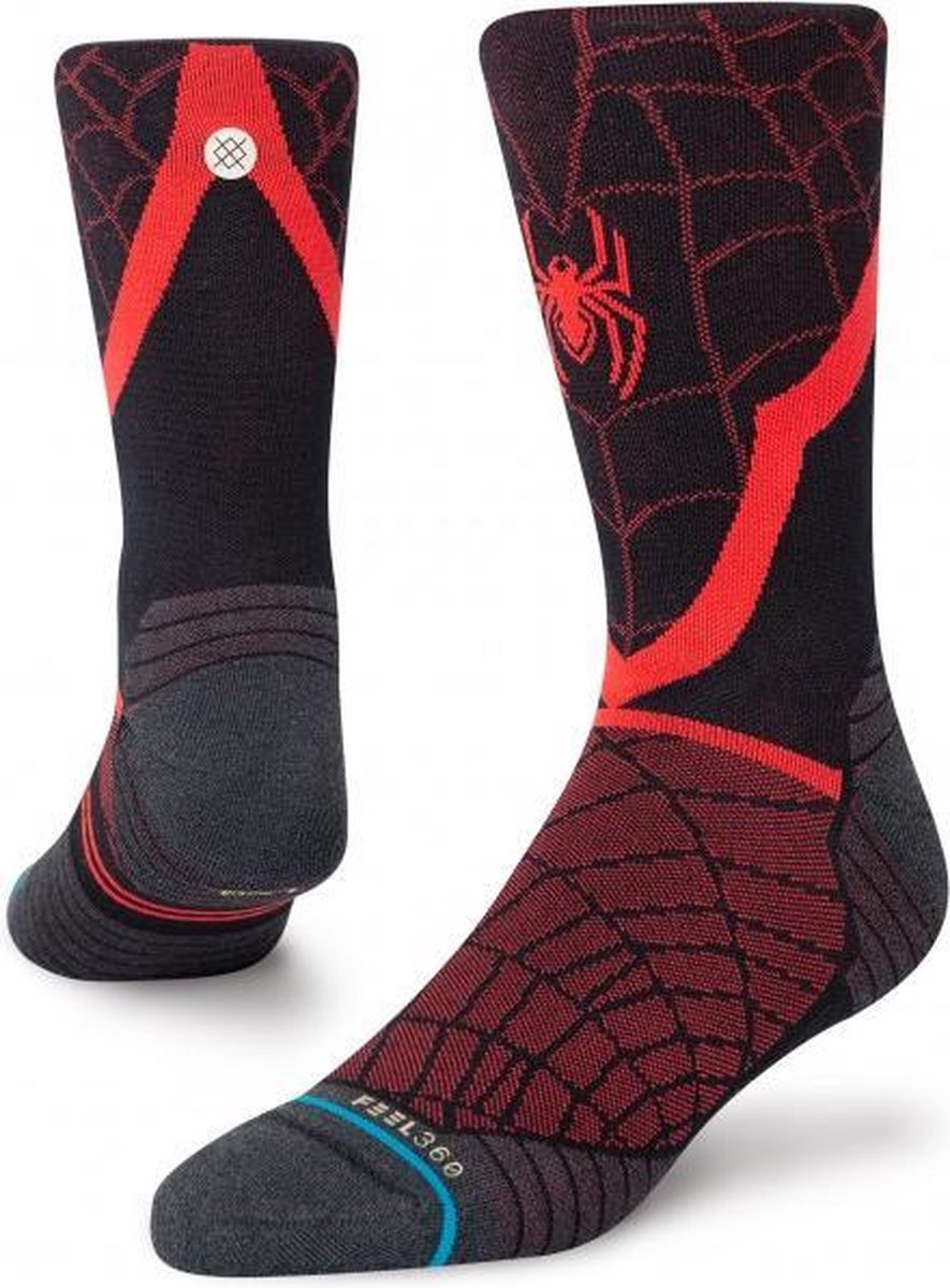 Stance Run Crew Sok - rood - maat 43-47