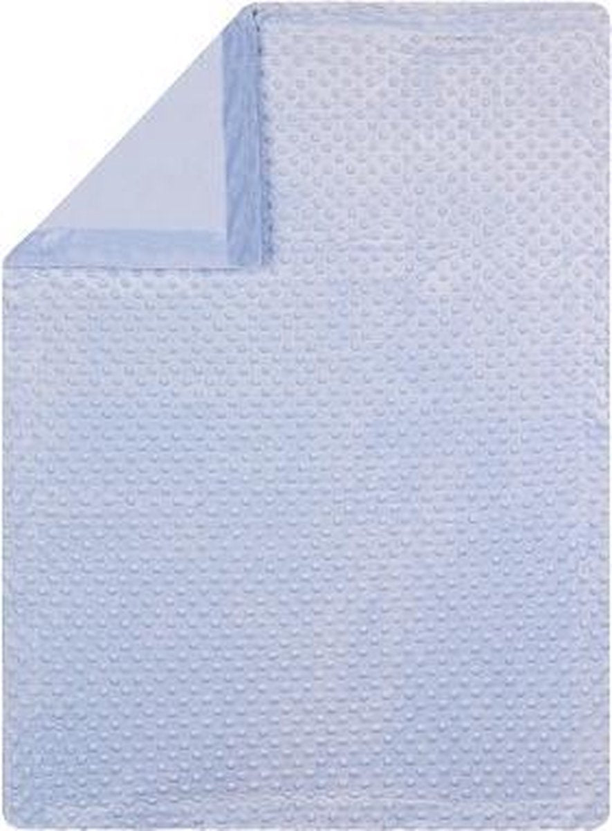 Interbaby Babydeken Bubble 80 X 110 Cm Fleece Lichtblauw