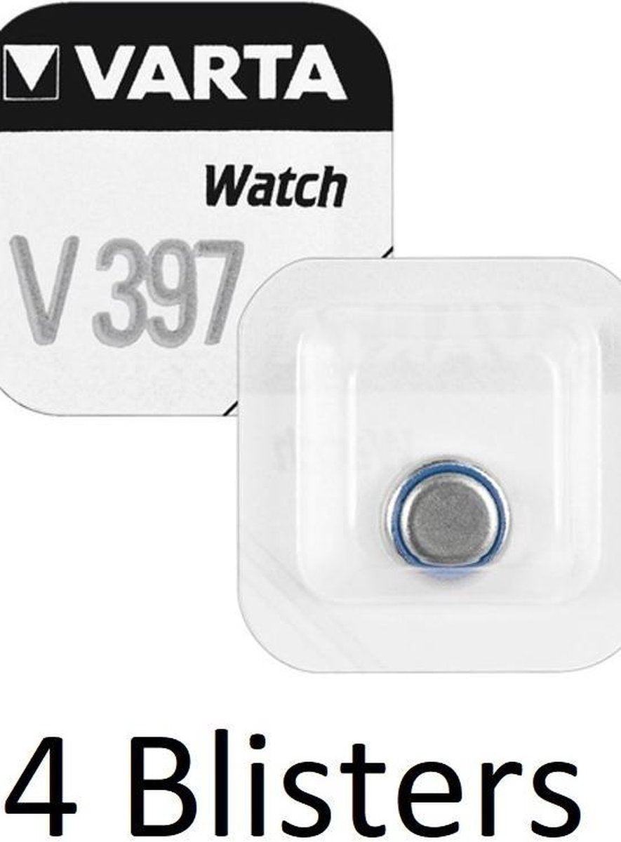 4 stuk (4 blisters a 1 st) Varta SR726 SW/SR59 SW/V397  Single-use battery Zilver-oxide 1