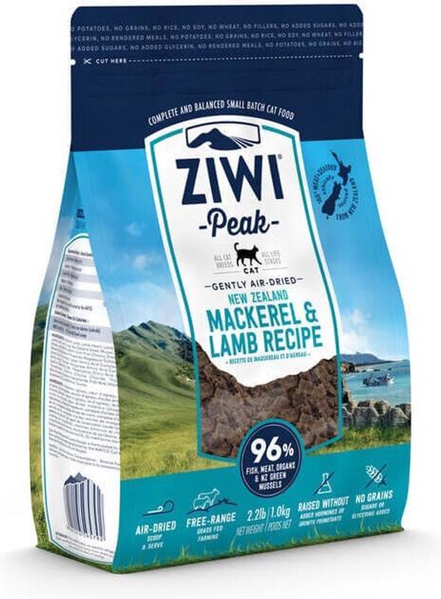 ZIWI Peak Gently Air Dried - Kattenvoer - Makreel - 1 kg
