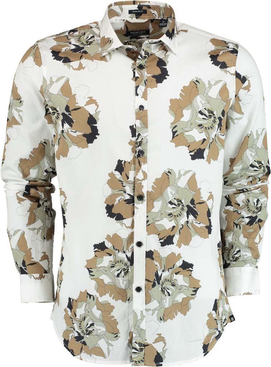 Dstrezzed 303418 Casual overhemd met lange mouwen - Maat XL - Heren