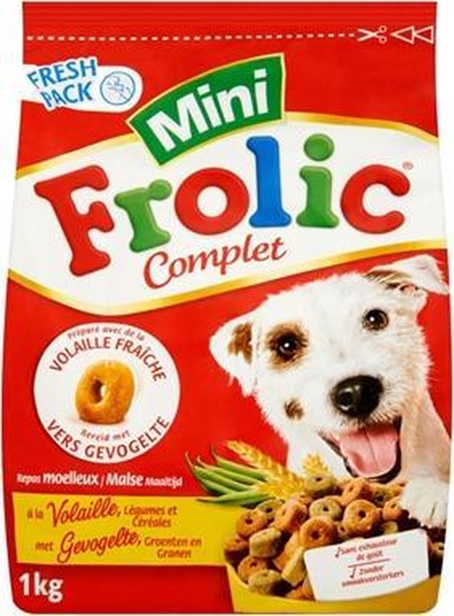 Frolic mini met gevogelte - 1 kg - 6 stuks