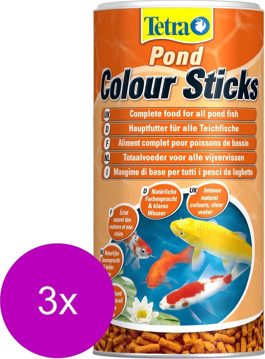 Tetra Pond Colour Sticks - Vijvervoer - 3 x 1 l
